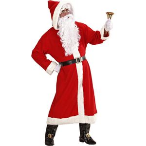 Widmann - Kerst & Oud & Nieuw Kostuum - Luxe Oud Kostuum Kerstman - Rood - One Size - Kerst - Verkleedkleding