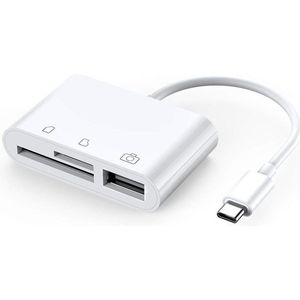 USB-C Camera connection kit 3 in 1 voor iPad Pro & andere apparaten met USB-C aansluiting / USB 3.0 / MICRO SD