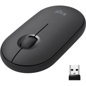 Logitech Pebble M350 muis Ambidextrous RF-draadloos + Bluetooth Optisch 1000 DPI