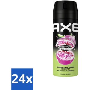 AXE - Deodorant Spray - Epic Fresh - Citrus & Mint - Ultra Fris - 150 ml - Voordeelverpakking - 24 stuks