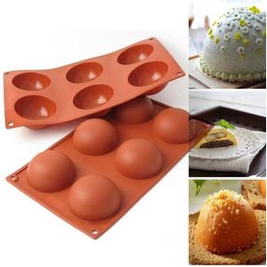 Knaak Halve Bollen Bakvorm - Chocolade - Bakken - Siliconen - Geschikt voor 6 vullingen - Ø 7 cm