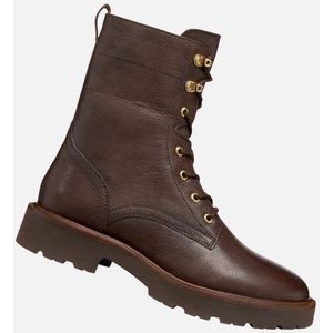 Geox - Norize - Veterboots - Donkerbruin - Hoogwaardig Leer
