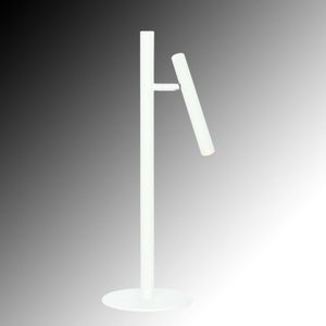 Witte bureaulamp | Luogo | leeslamp | 1 lichts | wit | metaal | 51 cm | tafellamp wit | | dimbaar | modern design | Freelight