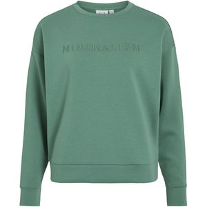 Vila Trui Vireflect Emb Minimalism Sweat 14111417 Bottle Green Dames Maat - M