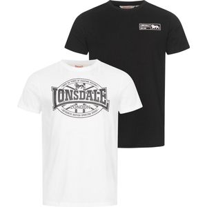 Lonsdale Clonkeen T-shirt Met Korte Mouwen 2 Eenheden Veelkleurig M Man