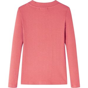 Kindershirt lange mouwen - Maat 128 - Oudroze