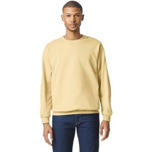 Gildan - Softstyle Midweight Fleece Crewneck Sweater - Yellow Haze maat M