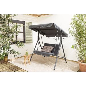 Lifa Garden Schommelbank - Antraciet - 140x110x153cm - Max belastbaar 220kg