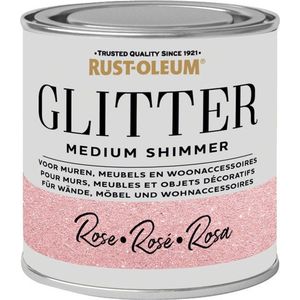 Rust-Oleum Glitterverf Medium Shimmer Roze 250ml