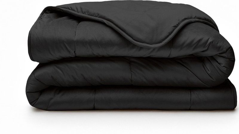 Sleeptime - Lazy Velvet - Dekbedovertrek - Zwart - 240x200