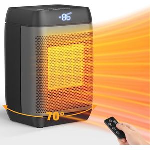 Energiebesparende Keramische Ventilatorkachel 1500W met Afstandsbediening en Oscillatie
