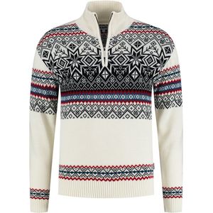 Kama Trui Nordic - fijn gebreide merinowol - gebroken wit