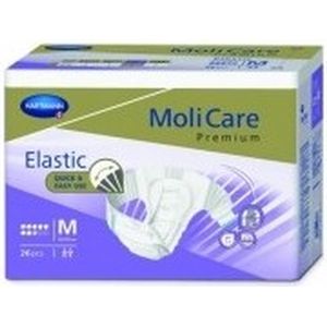 Hartmann - Molicare Premium Slip Elastic - Incontinentiemateriaal - 8 Druppels - Medium - 6 Pakketten van 26 Stuks