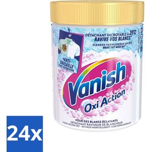 Vanish - Vlekverwijderaar - Oxi Action Whitening Booster - Voor Witte Was - Poeder - 940 g - Voordeelverpakking - 24 stuks