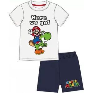 Super Mario pyjama - Wit - Maat 110 / 5 jaar