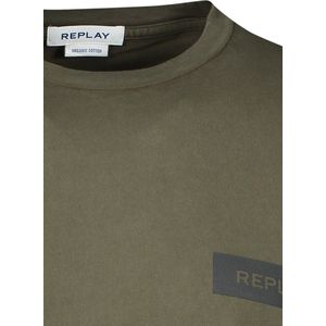 Replay t-shirt groen