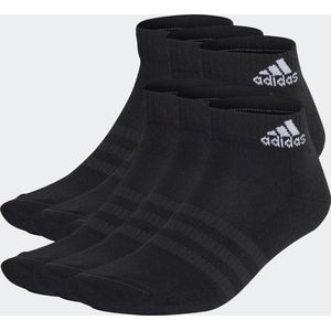 adidas Sportswear Cushioned Sportswear Ankle Socks 6 Pairs - Unisex - Zwart- 40-42