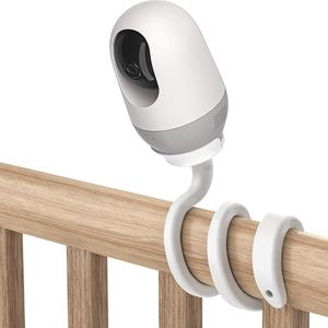 Equivera babyfoonhouder - Flexible Baby Monitor Holder for Baby Monitors with Camera, 2K Security Camera, WiFi Indoor Camera (White)
