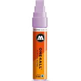 Molotow ONE4ALL 15mm Acryl Marker - Pastel paars - Geschikt voor vele oppervlaktes zoals canvas, hout, steen, keramiek, plastic, glas, papier, leer...