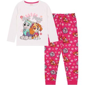 PAW Patrol Skye Everest Roze en witte pyjama met lange mouwen, pyjama met lange broek