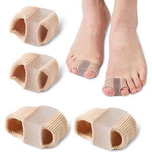 Bunion Corrector en Hamerteen Scheider voor Kromme Tenen - 2 Paar Zachte Vezel