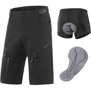 MTB Broeken voor Mannen met Padding - Sneldrogende Fiets Shorts voor Mountainbiken