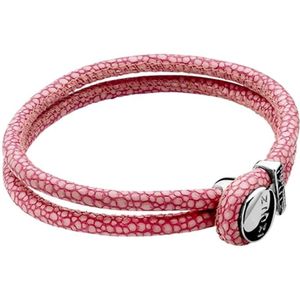 Zinzi roggenleren armband roze 20cm ZIA846R