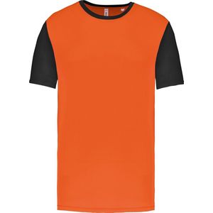 Tweekleurig herenshirt jersey met korte mouwen 'Proact' Orange/Black - S