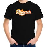 Princess Koningsdag t-shirt - zwart - kinderen -  Koningsdag shirt / kleding / outfit 158/164