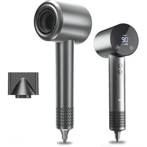 Professionele Ionische Haardroger - 1500 W | Reisformaat | HD-Temperatuur | Touchscreen | 4 Temperatuur- en 3 Snelheidsinstellingen