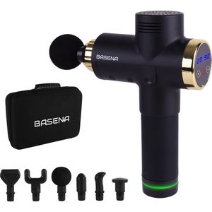 Basena - massage gun - sport and relax massage - zwart/goud
