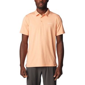 Columbia Tech Trail Polo Shirt 1768701882, Mannen, Oranje, Poloshirt, maat: M