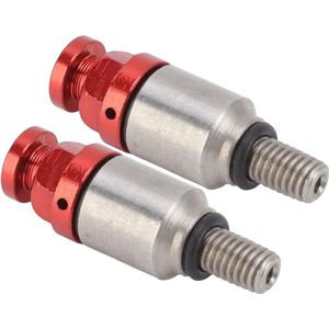 Vork ontluchter drukontlasting 2 stuks M5 x 08 aluminiumlegering - vervanging voor CRF150R CR125R CR250R CRF250R - rood .