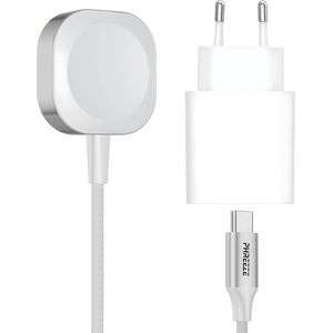 Oplader Set geschikt voor Apple Watch Oplader + USB C Adapter - iWatch Lader met Oplaadkabel - USB C Kabel