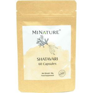Shatavari Capsules 60 stuks - 450mg Shatavari Poeder per Vegan Capsule - Asparagus Racemosus - 100% Plantaardig