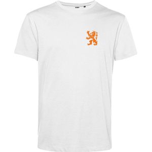 T-shirt Holland Leeuw Klein Oranje | Koningsdag kleding | Oranje Shirt | Wit | maat XXXL