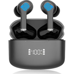 ISHIVA® Bluetooth Oordopjes met Active Noise Cancelling (ANC+ENC) - Draadloze Oordopjes - Oortjes Draadloos - Geschikt voor İOS en Android - USB C - 2 jaar Garantie