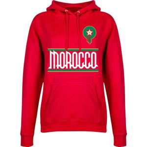 Marokko Dames Team Hoodie - Rood - XL