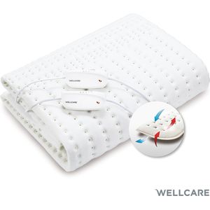 Wellcare WE167UBATHD Elektrische warmte deken | 2P | Eco Fleece | 120 min timer | Extra voetwarmte | 160 x 150 cm | 4D DWF|