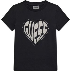 Guess Girls Shirt Zwart - Maat 128