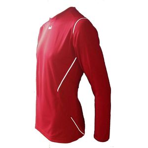 KWD Sportshirt Mundo - Voetbalshirt - Kinderen - Maat 116 - Rood/Wit