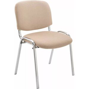 In And OutdoorMatch stoel Jordyn - vergaderstoel - 100% polyurethaan - Creme - Bezoekersstoel