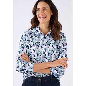 Damart - Overhemdblouse van warm tricot - Dames - Groen - M