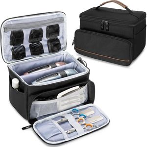DailySupplies® Kapperskoffer - Kapperstas - Visagie - Cosmetica Organizer - Zwart