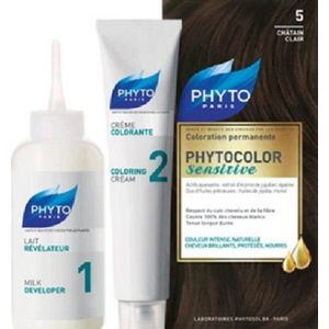 Phyto Phytocolor Sensitive Haarkleuring 5 Licht Kastanjebruin - 1 pakket