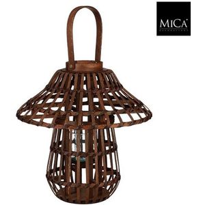 Mica Decorations Lantaarn d. bruin FSC 100% - h38xd38cm