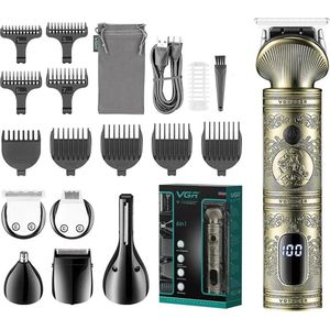 Bolmans - Tondeuse - Haartrimmer - Trimmer - Tondeuse Mannen - 6 in 1 - Tondeuse Hoofdhaar - Tondeuse Hond - Scheerapparaat - Met Display - USB C