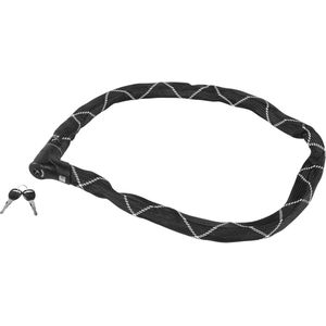 Famanu Iven Chain 8210 kettingslot - fietsslot van gehard staal - met kunstvezelcoating - veiligheidsniveau 10 - 140 cm - zwart