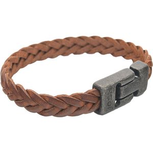 JOSH Heren Leren Armband Cognac | 24456-BRA