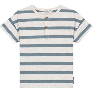 Sweet Petit peuter T-shirt Jip - Jongens - Soft Ecru Melange - Maat 74